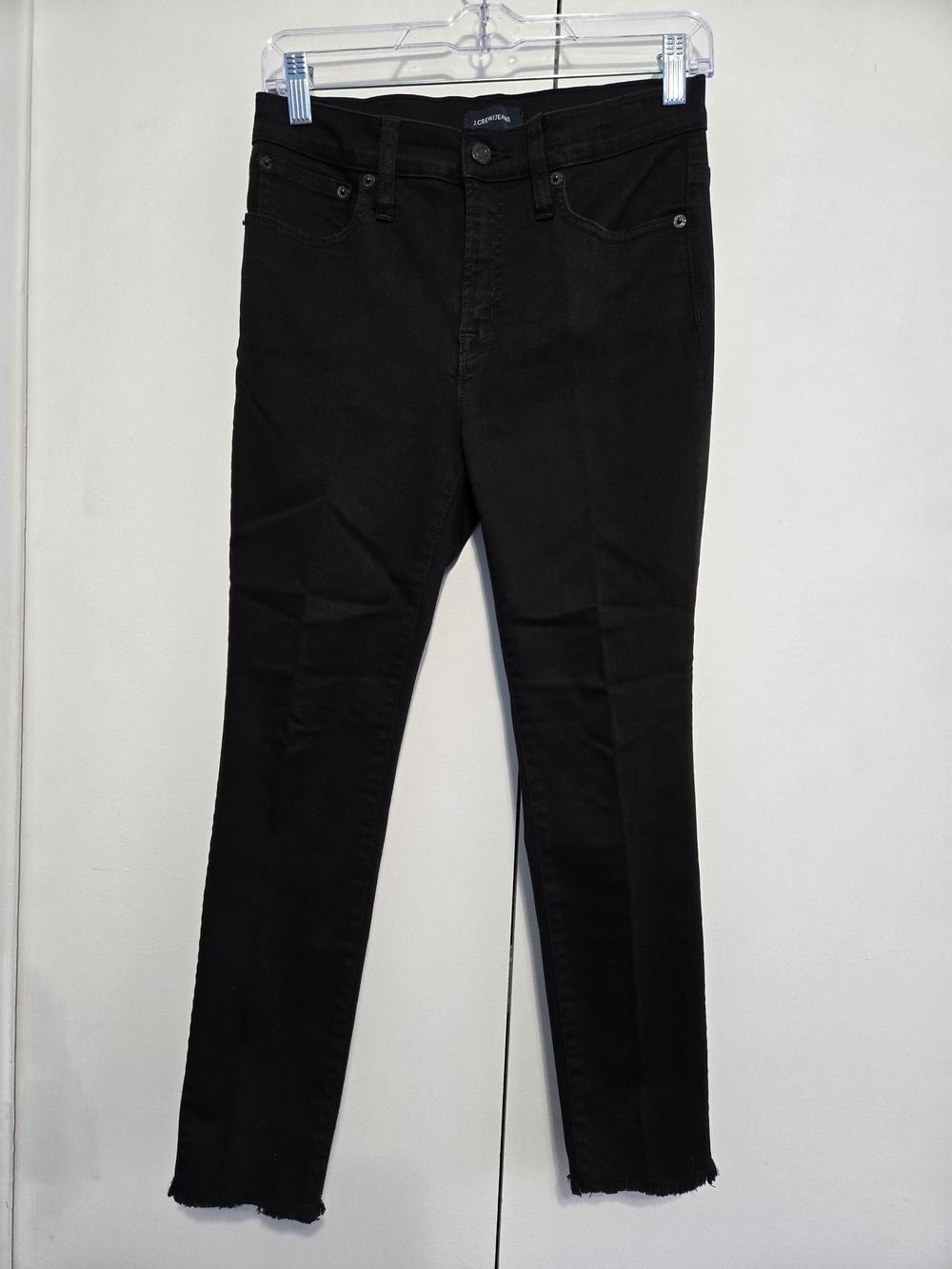 J.Crew Jeans 9" High‎ Rise Toothpick Black Skinny Jeans 27P Petite